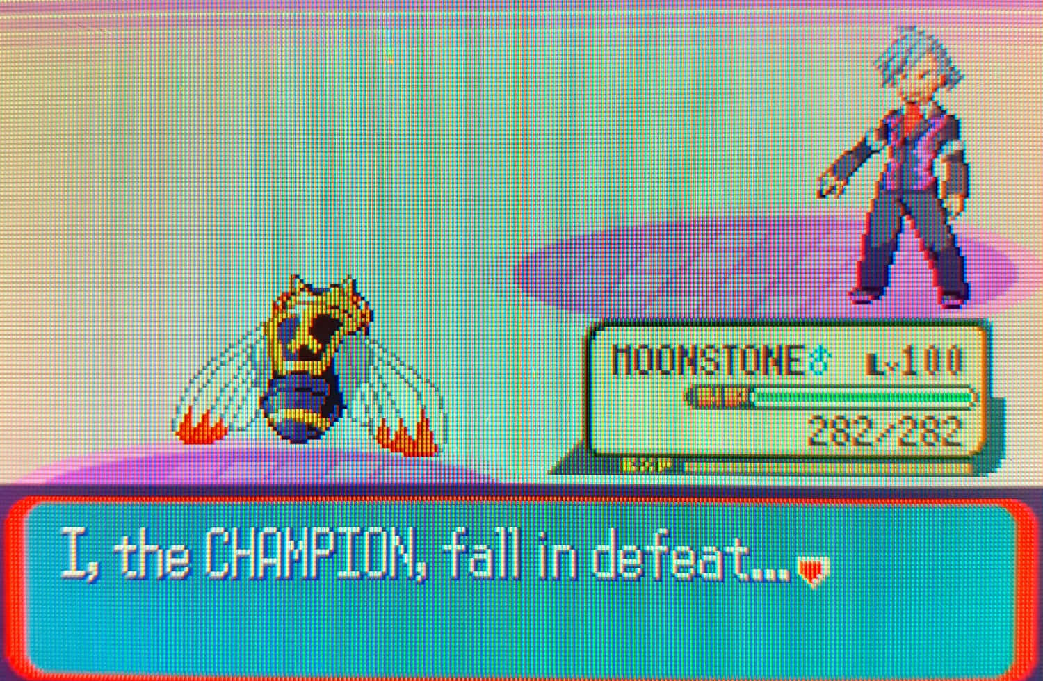 Intense Action Moment With Ninjask In Video Game Background