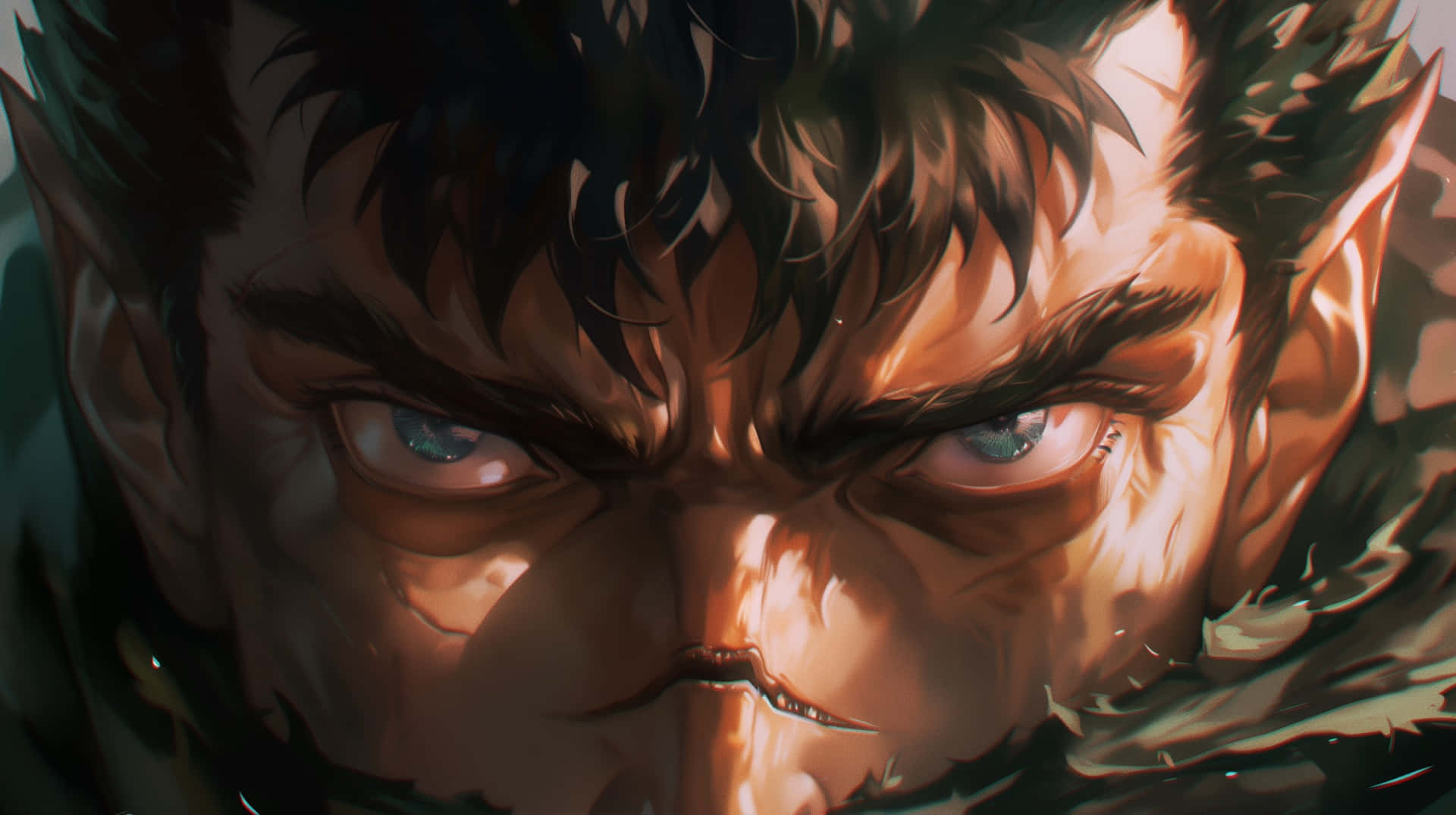 Intense_ Anime_ Character_ Fury Background