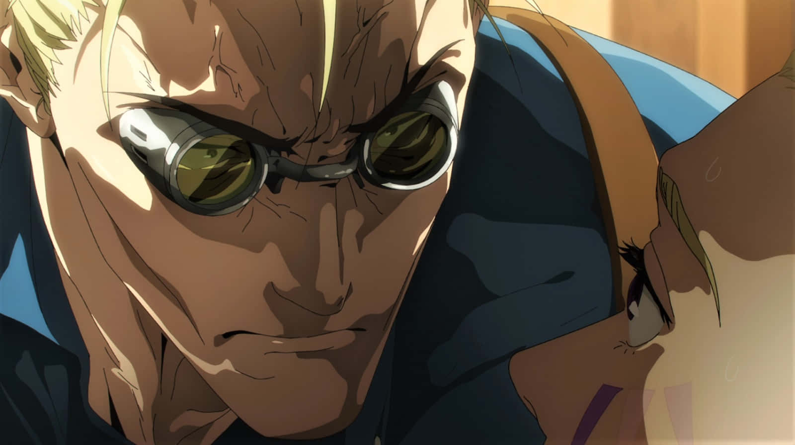 Intense Anime Character Glare Background