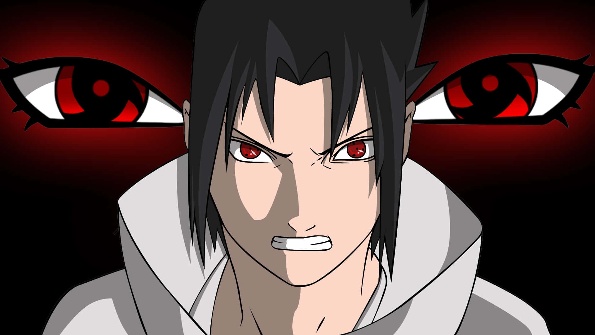 Intense_ Anime_ Character_ Sharingan_ Activation Background