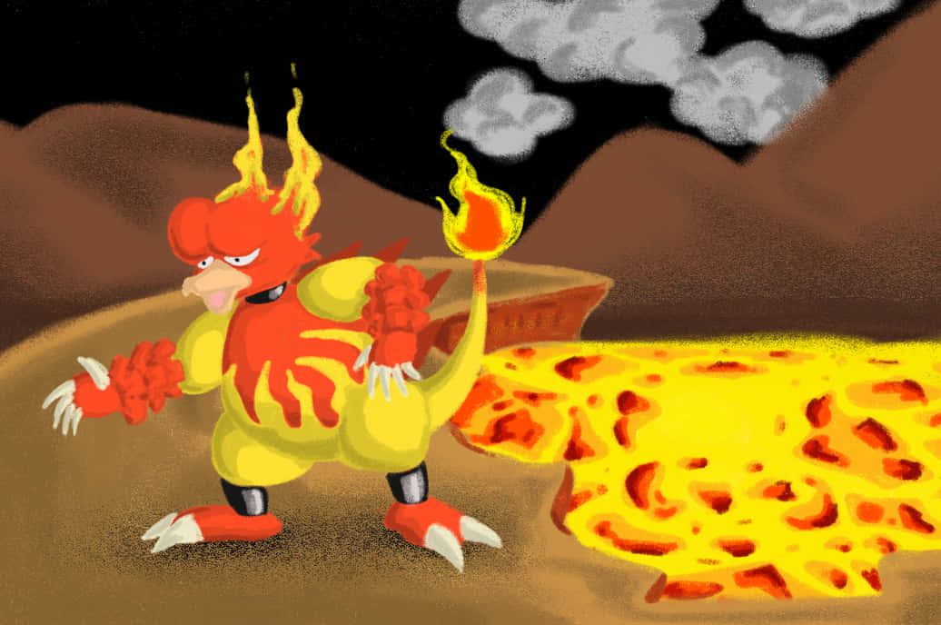 Intense Battle Heat - Magmar By The Lava