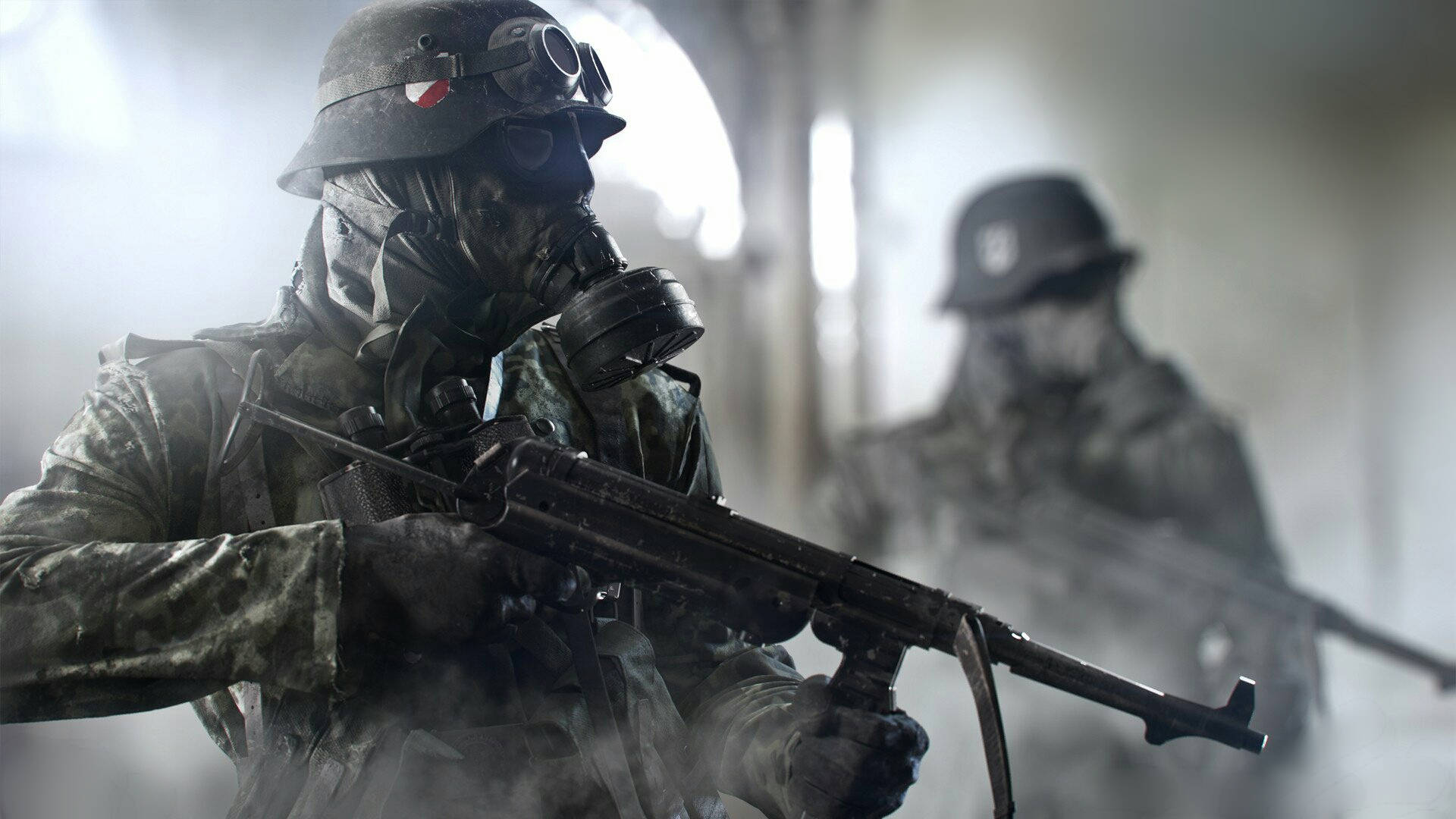 Intense Battlefield 5 Combat Scene Background