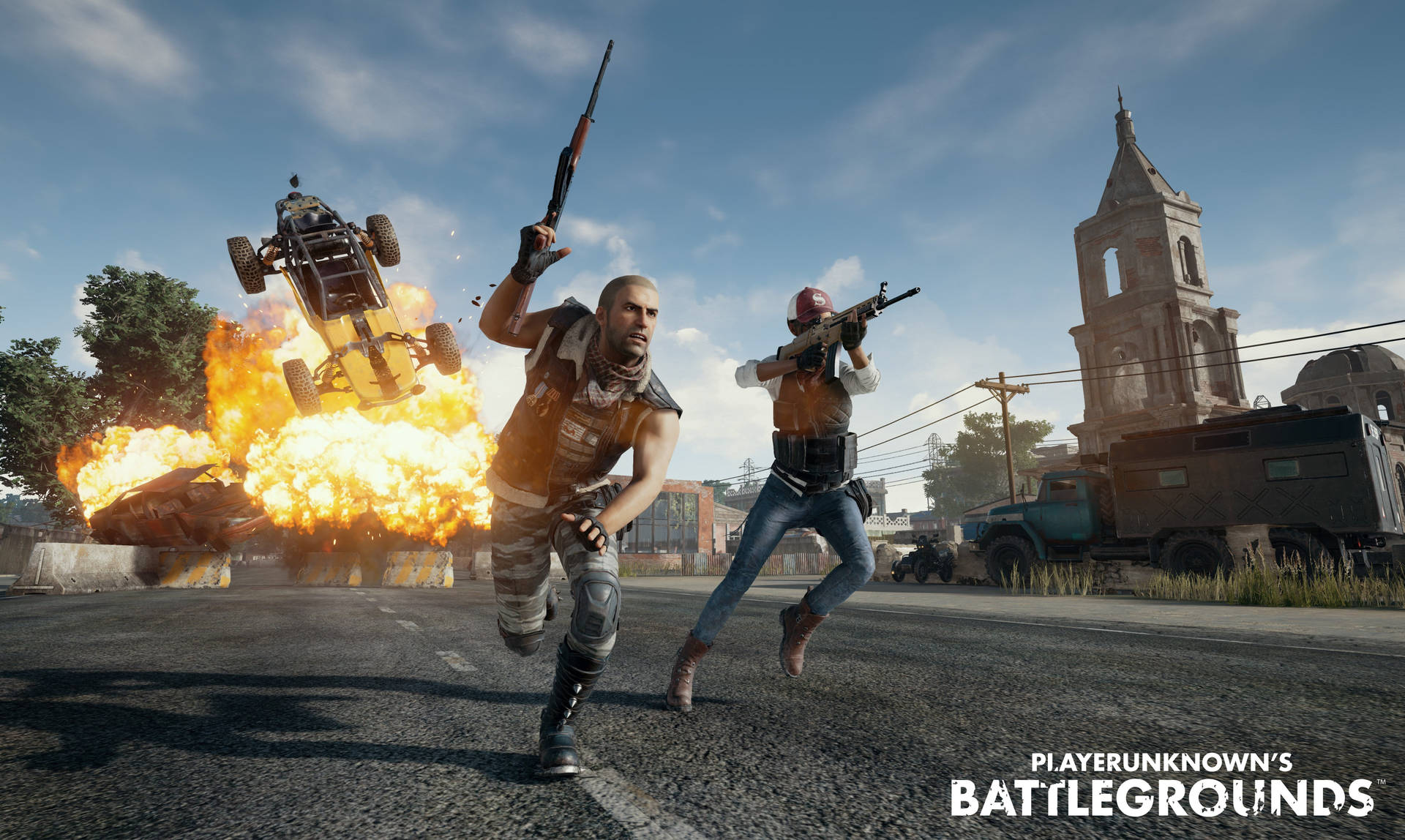 Intense Battlegrounds - Playerunknown's Battlegrounds Game Action Shot Background