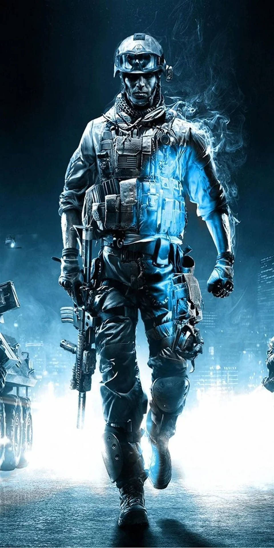 Intense Call Of Duty Action On Mobile Background