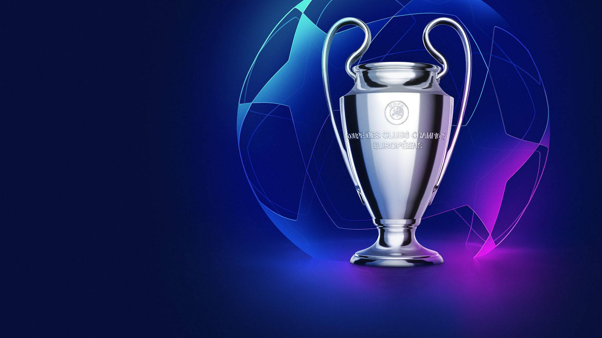 Intense Champions League Night Background