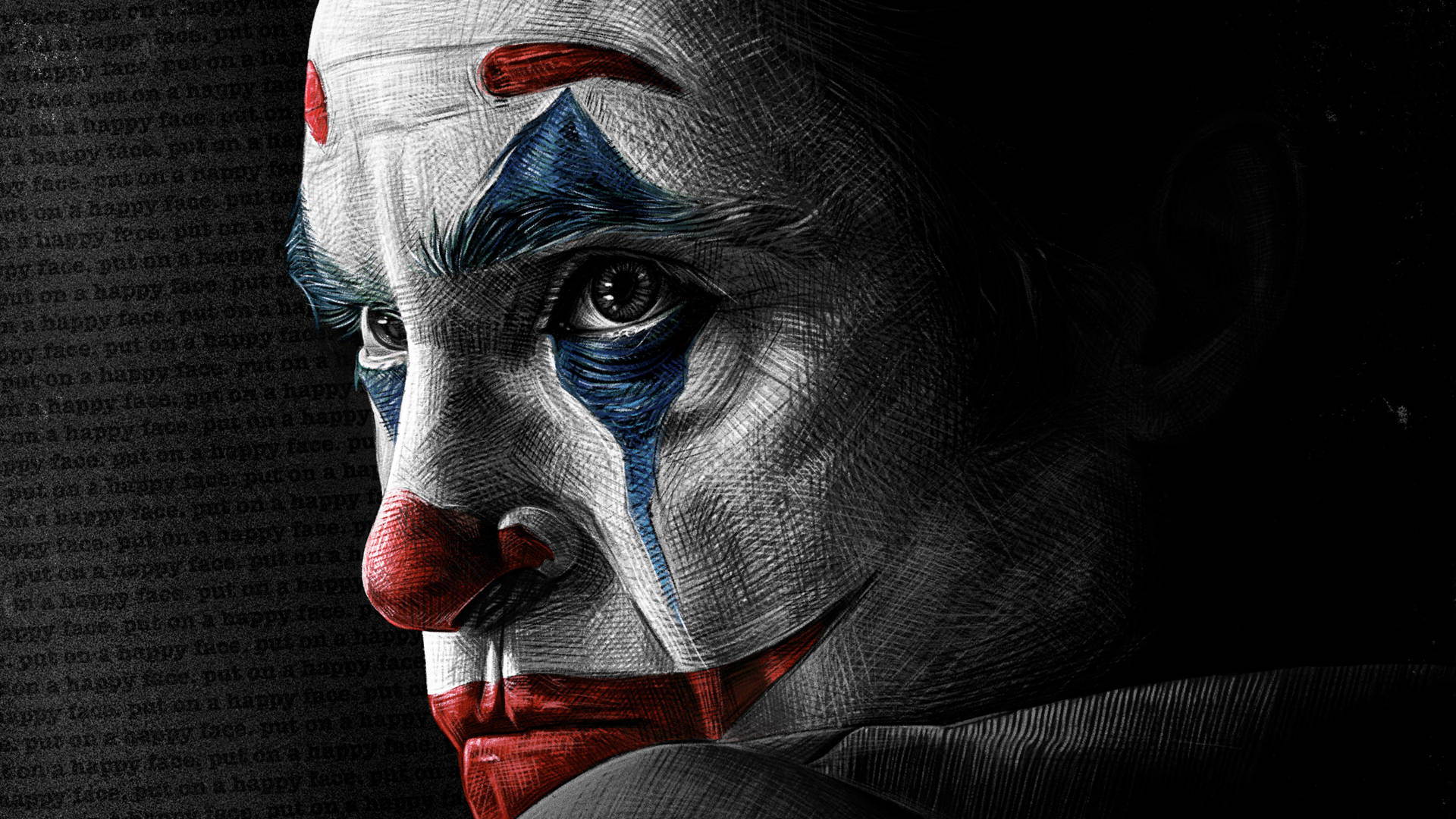 Intense Close-up Joker 2020 Background