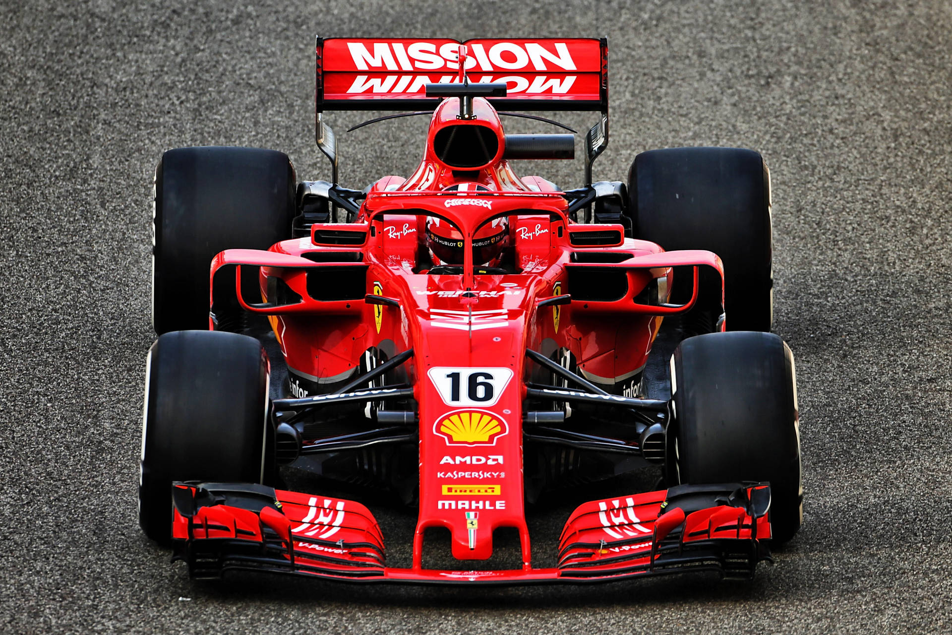 Intense Close-up Of F1 Driver Charles Leclerc