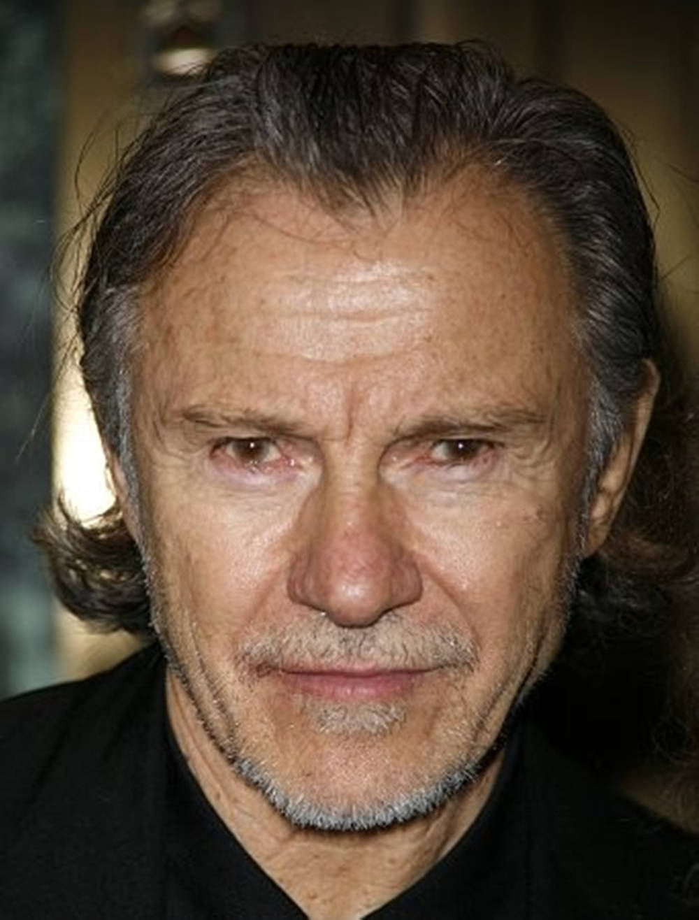 Intense Close-up Portrait Of Harvey Keitel