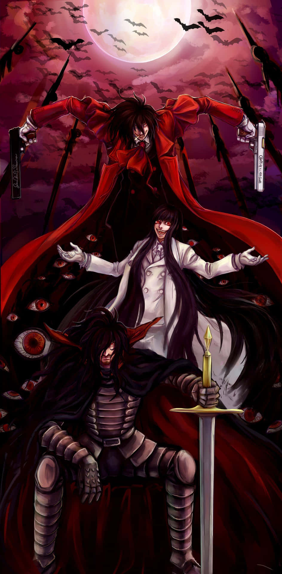 Intense Combat Scene From Hellsing Ultimate In Stunning 4k Resolution Background