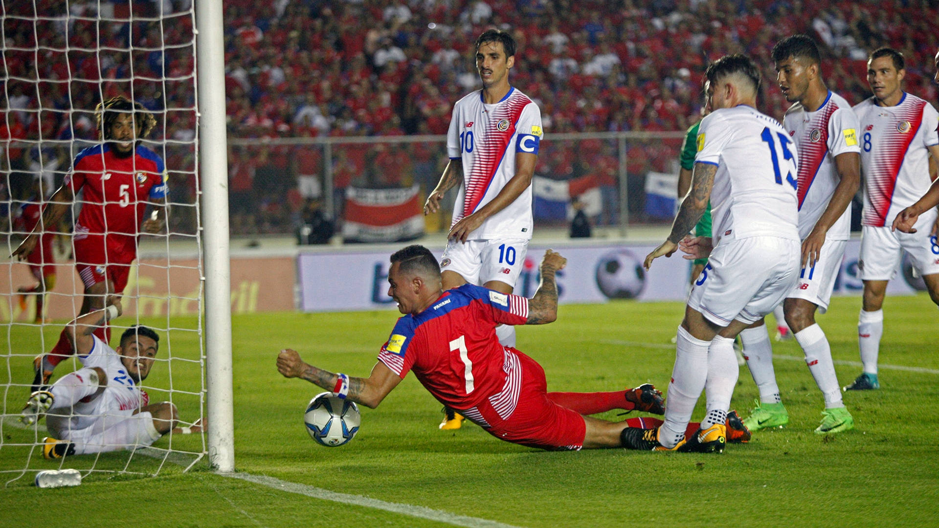 Intense Costa Rica National Football Team Versus Panama Background