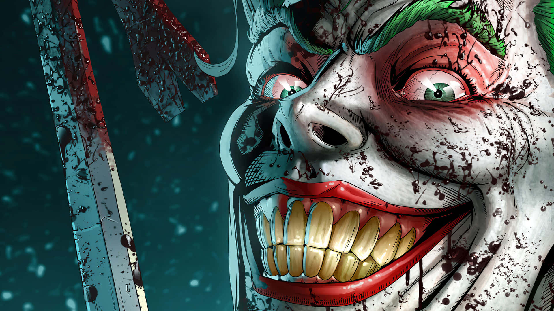 Intense Creepy Dangerous Joker Animation Background