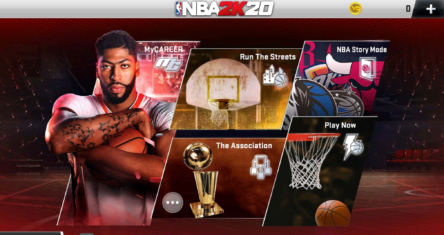 Intense Dunk In Nba 2k20 Video Game Background