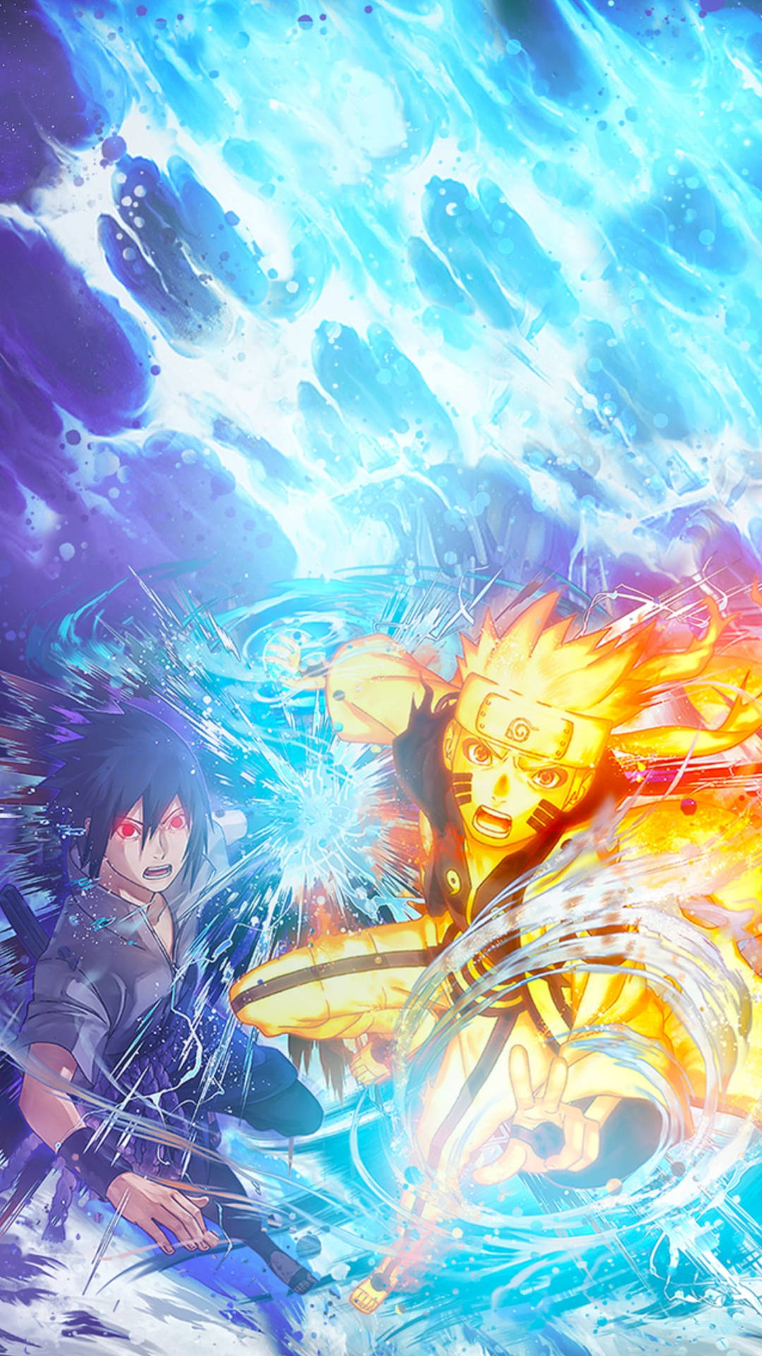 Intense Fight Naruto Mobile 4k Background