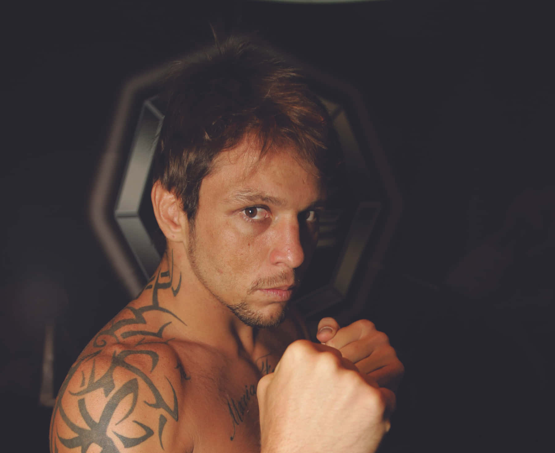 Intense Fighter Stance Background
