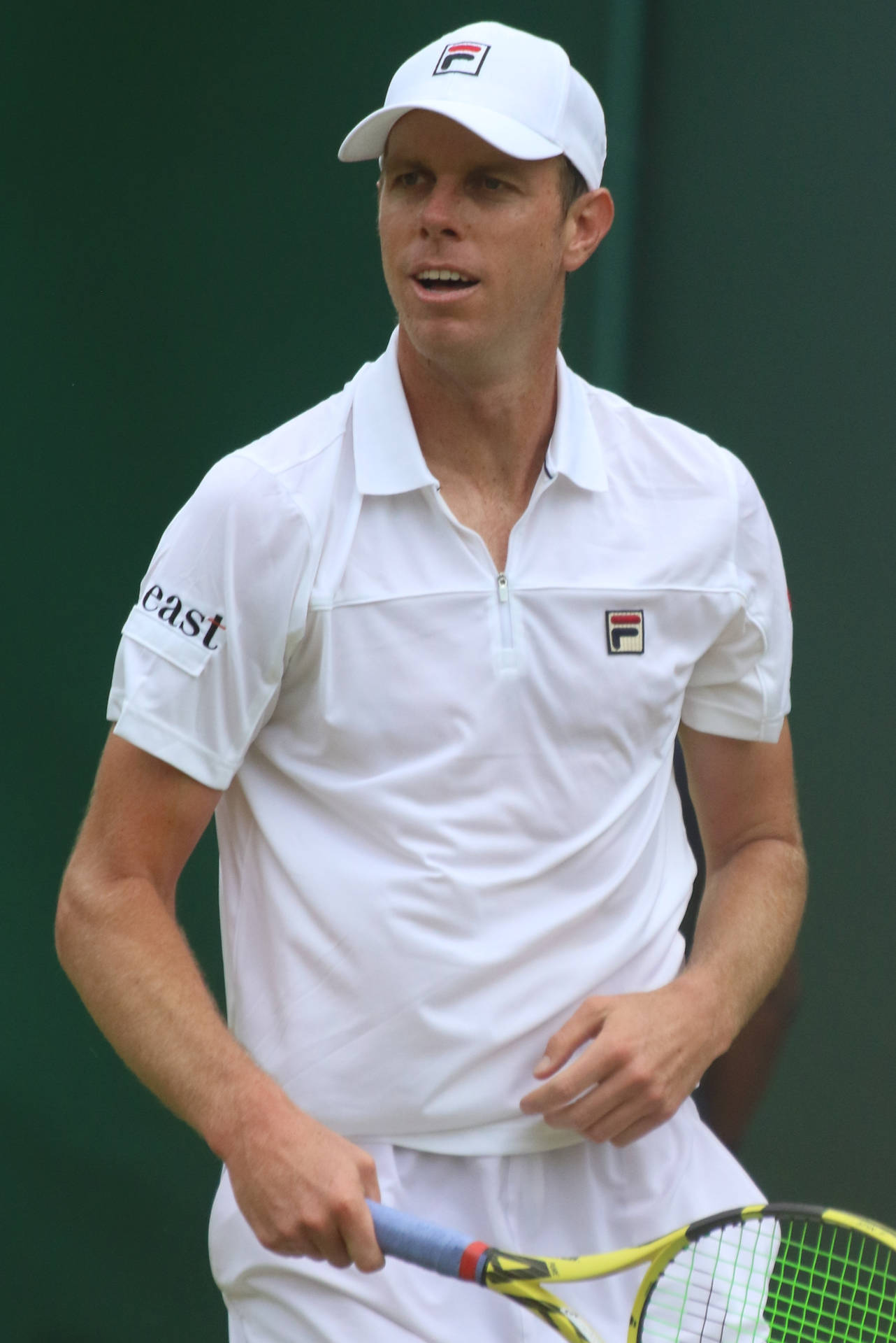 Intense Focus - Professional Tennis Player Sam Querrey In Action Background