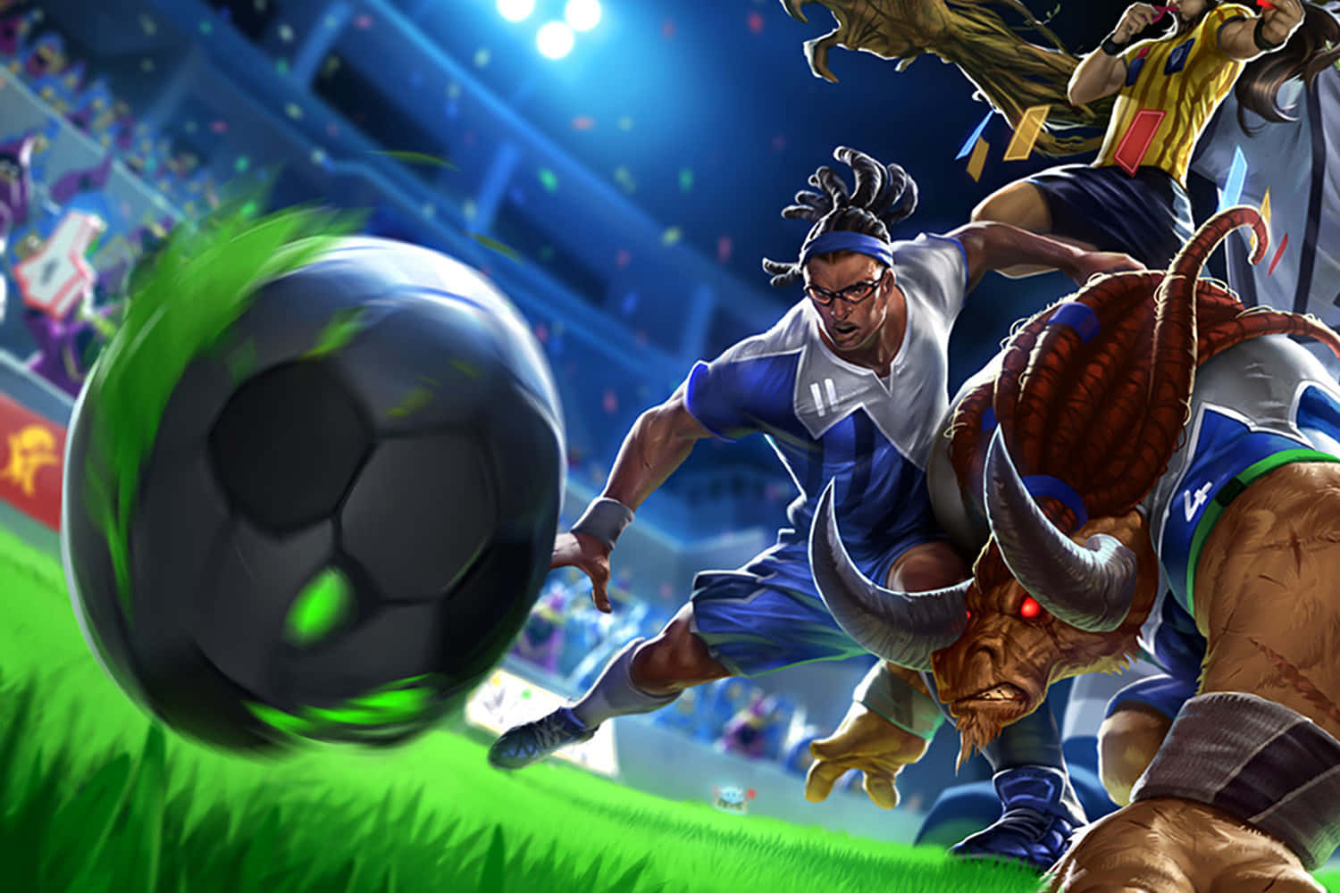 Intense Game Face, Edgar Davids Animated Illustration Background