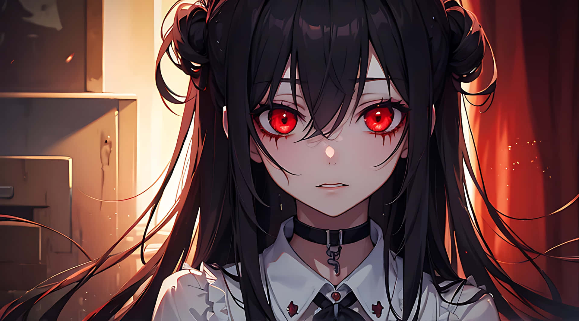 Intense Gaze Anime Girl.jpg Background
