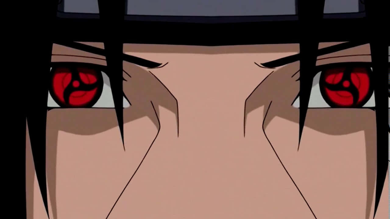 Intense Gaze Of Itachi Uchiha Background