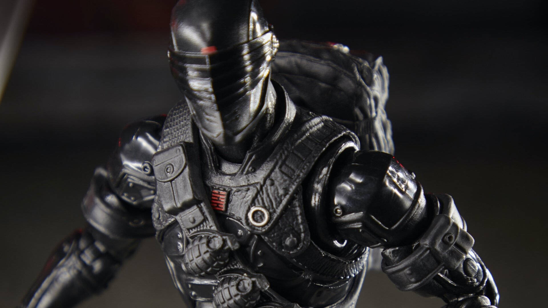 Intense Gaze Of Snake Eyes, A Revered G.i. Joe Character