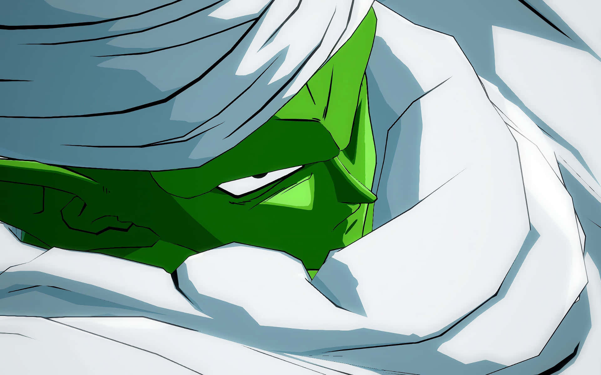 Intense Gaze Piccolo Anime Artwork Background