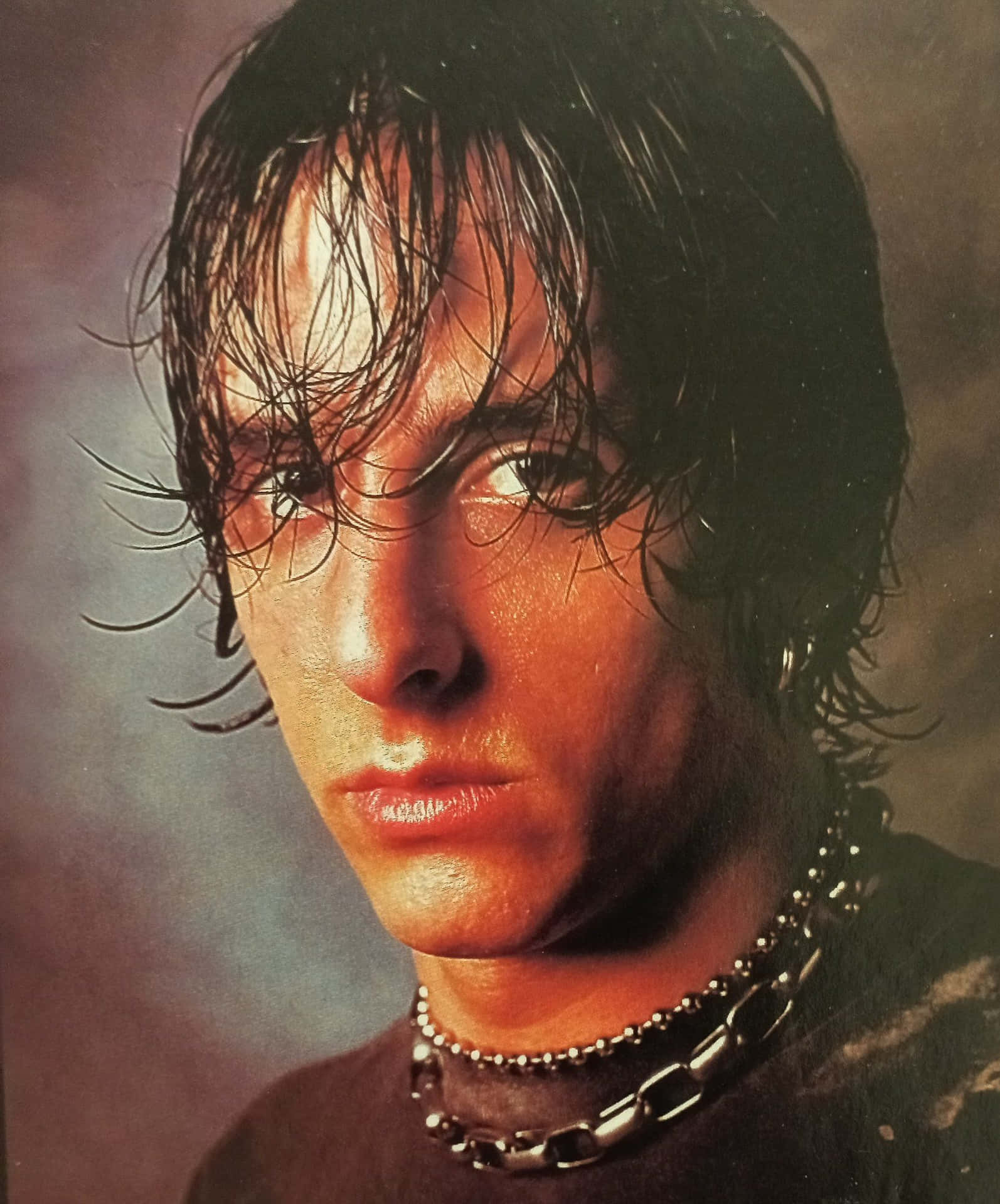 Intense Gaze Portrait Background