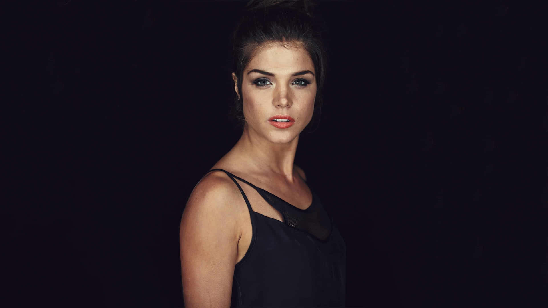 Intense_ Gaze_ Portrait_ Marie_ Avgeropoulos Background