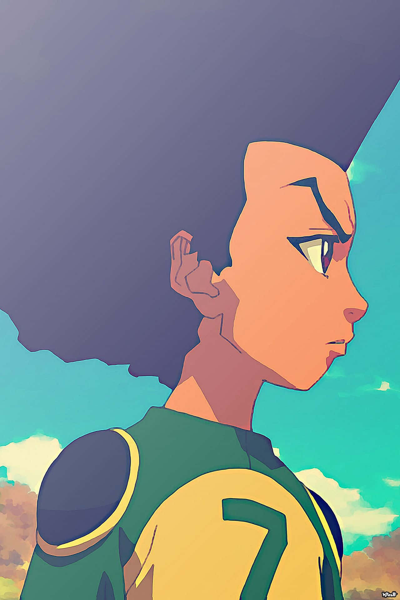 Intense Glare, Boondocks Portrait Background
