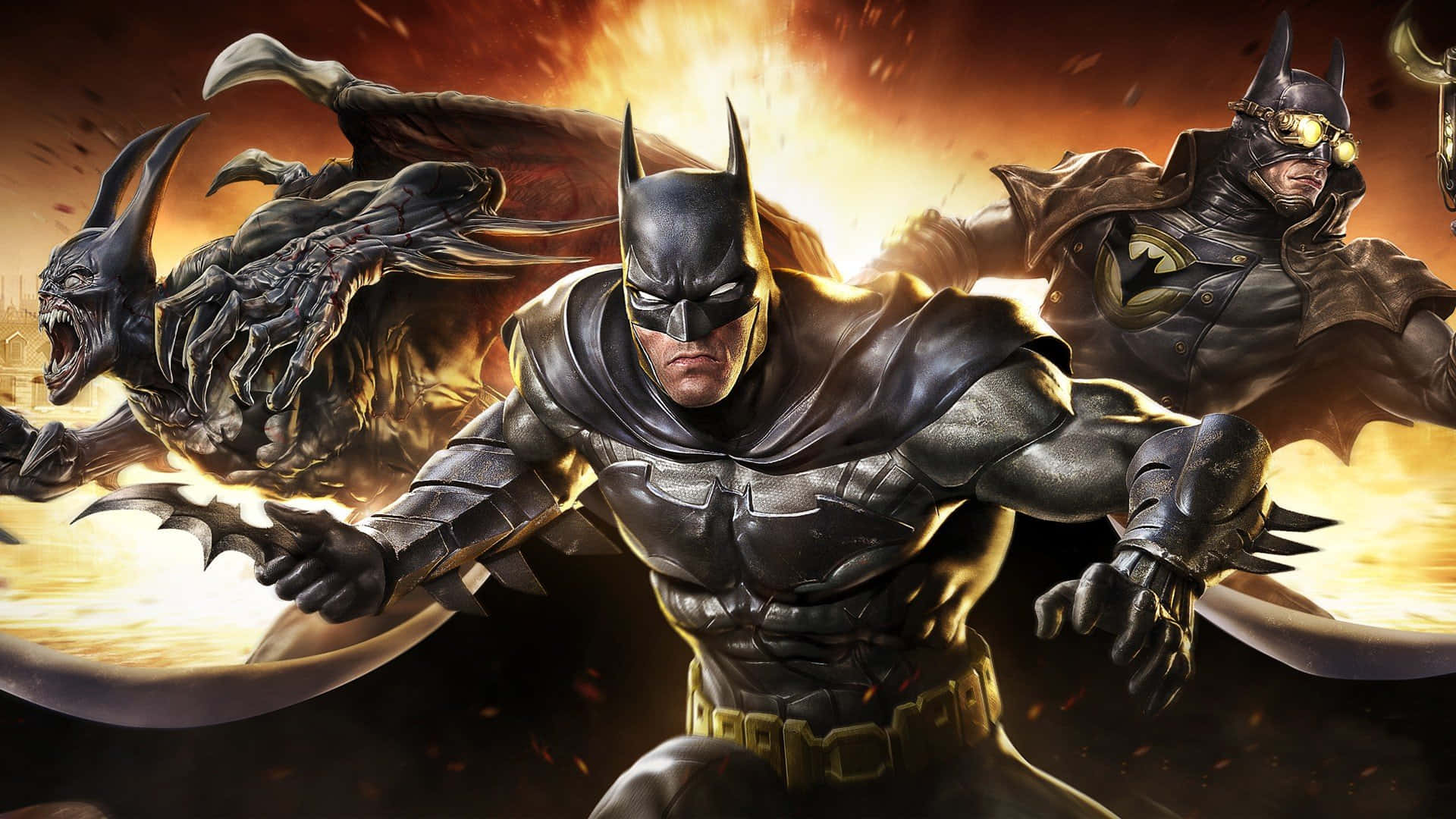 Intense Glare - Dark Knight Batman Background