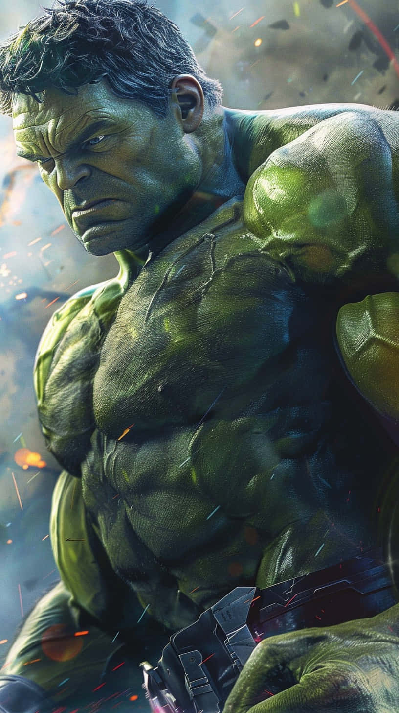Intense Hulk Portrait Marvel Avengers