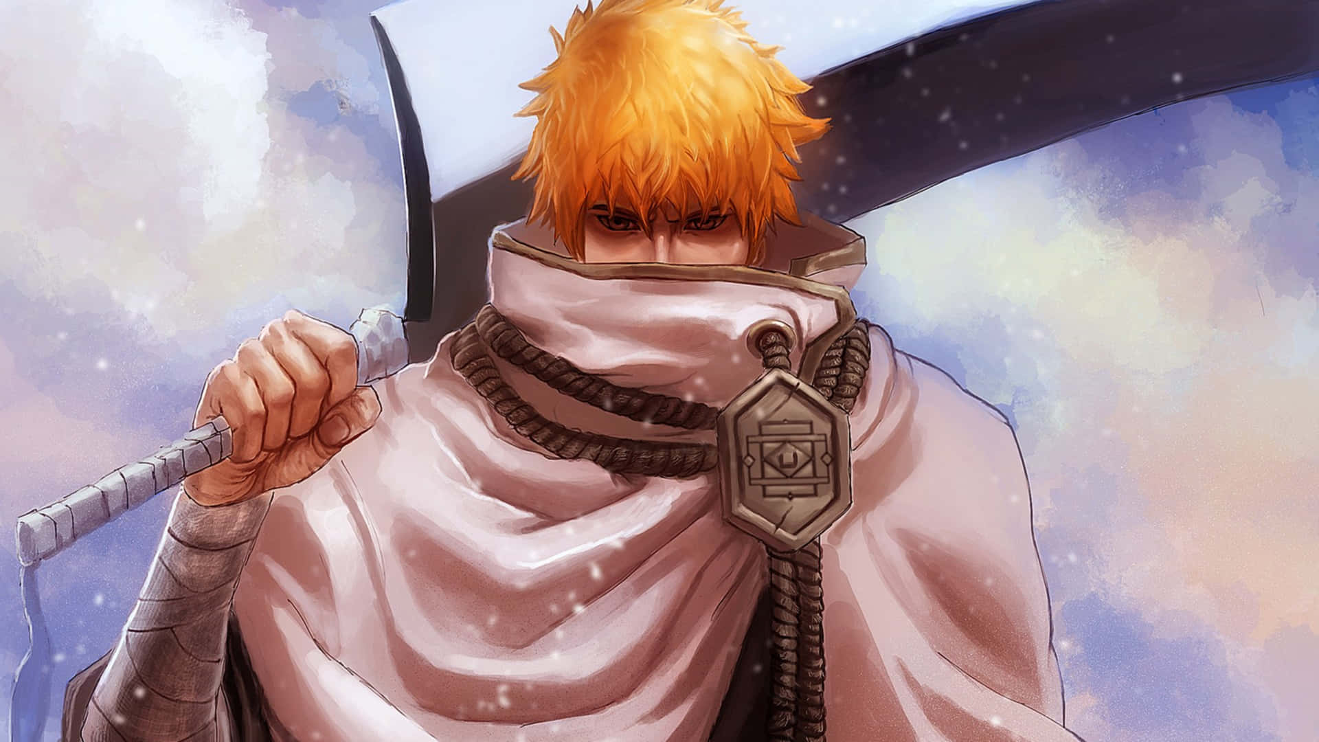 Intense Ichigo Battle Stance In 4k