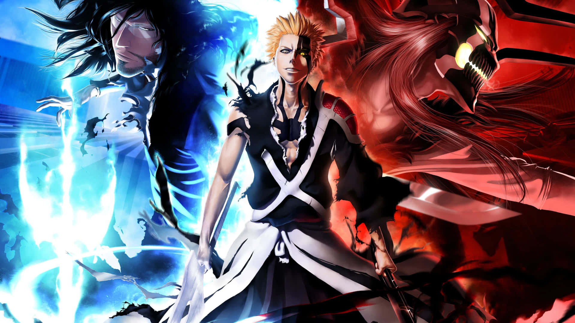 Intense Ichigo Kurosaki In Action Background