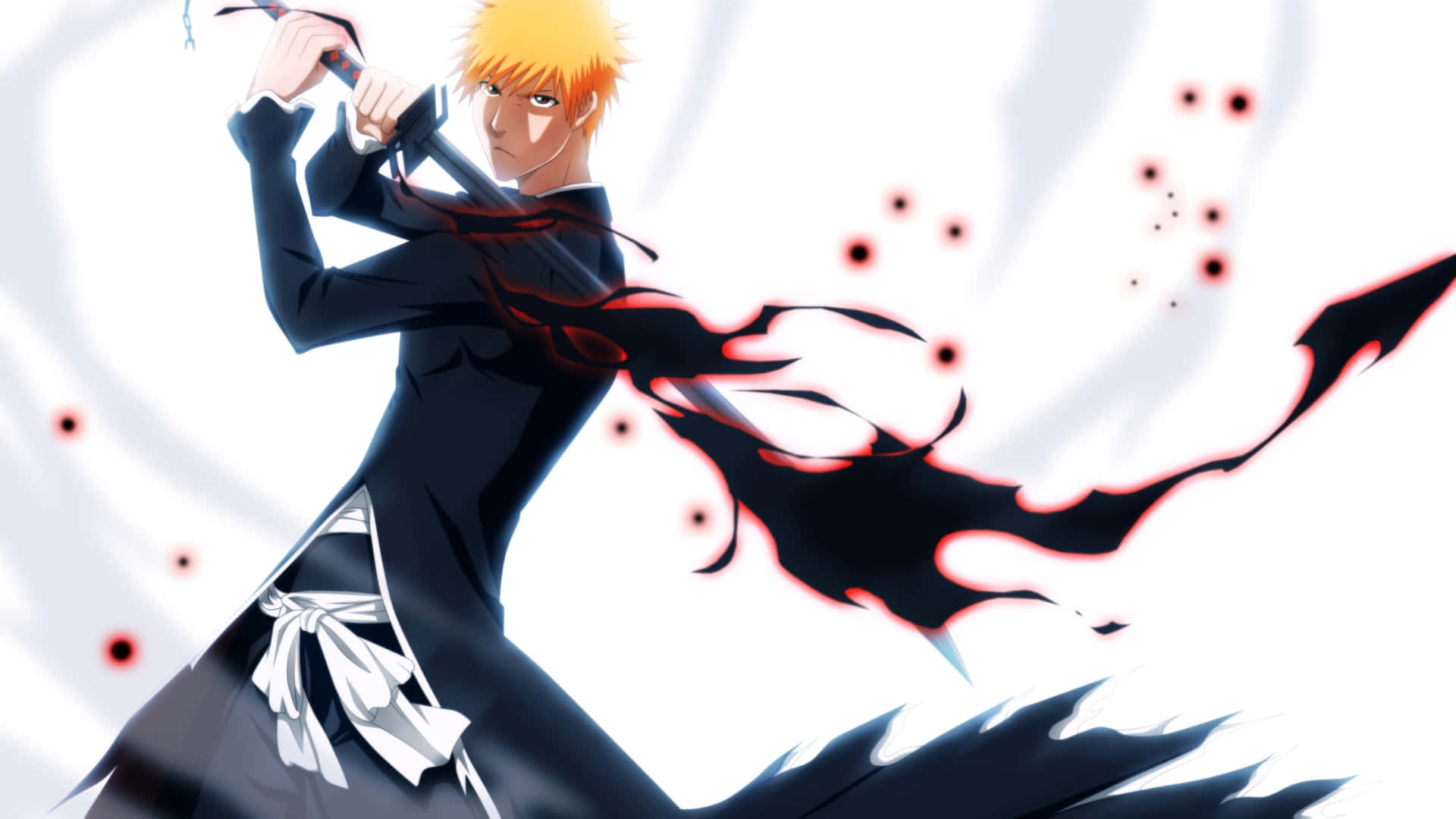 Intense Ichigo Kurosaki In Battle Stance
