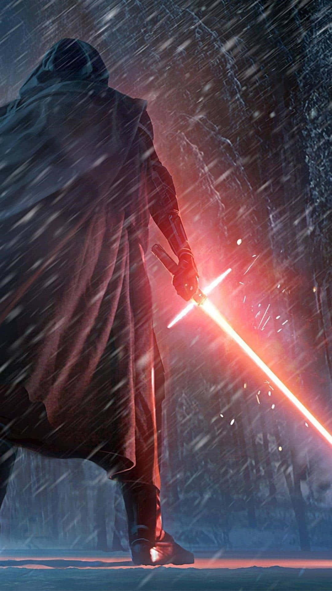 Intense Look From A Far, Kylo Ren In 4k Background