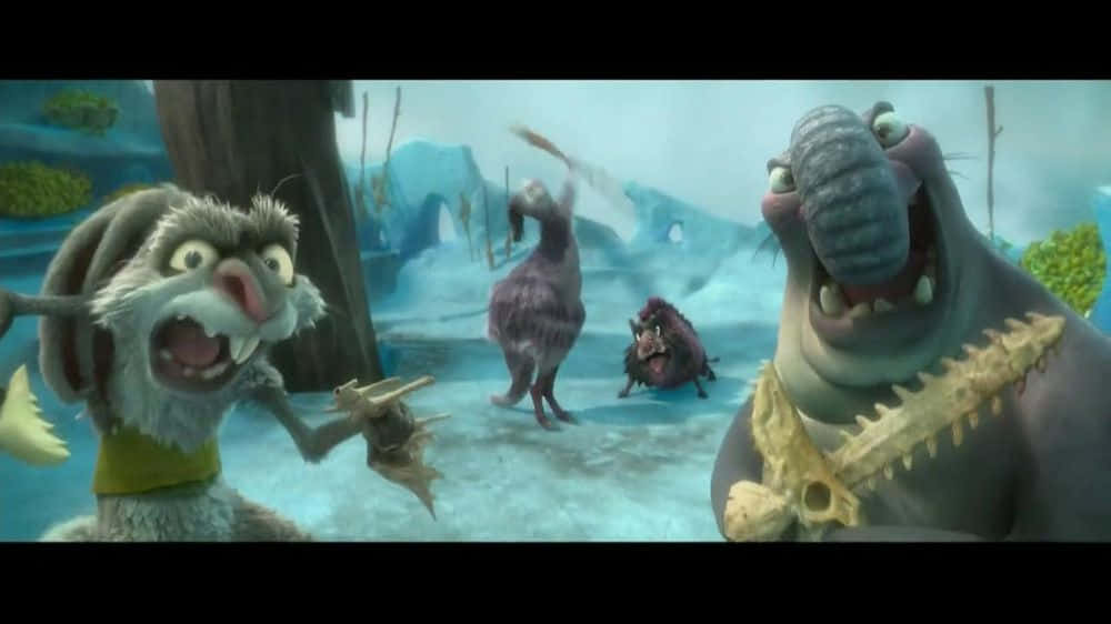 Intense-looking Squint From Ice Age: Continental Drift Background