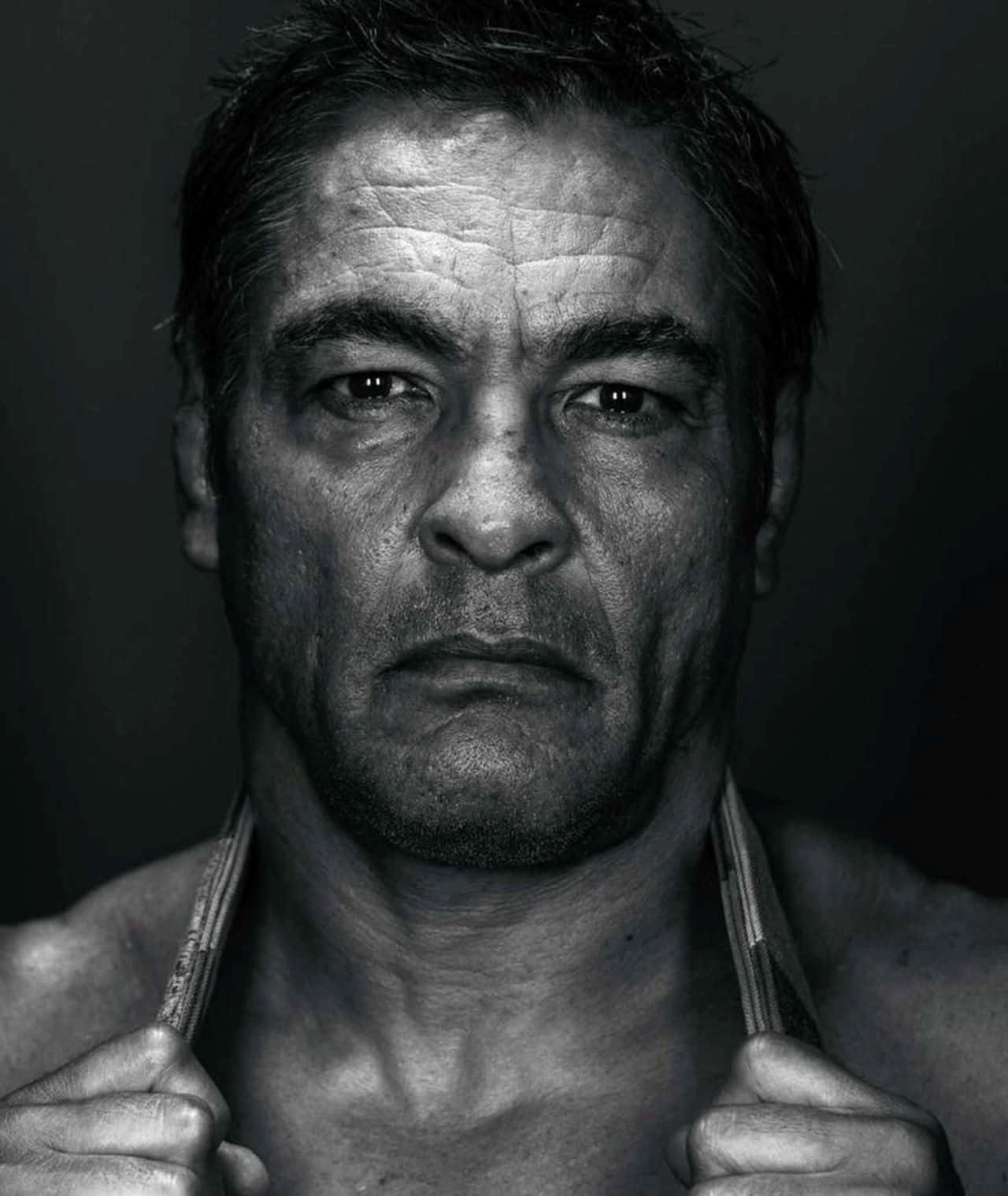 Intense_ Martial_ Artist_ Portrait Background