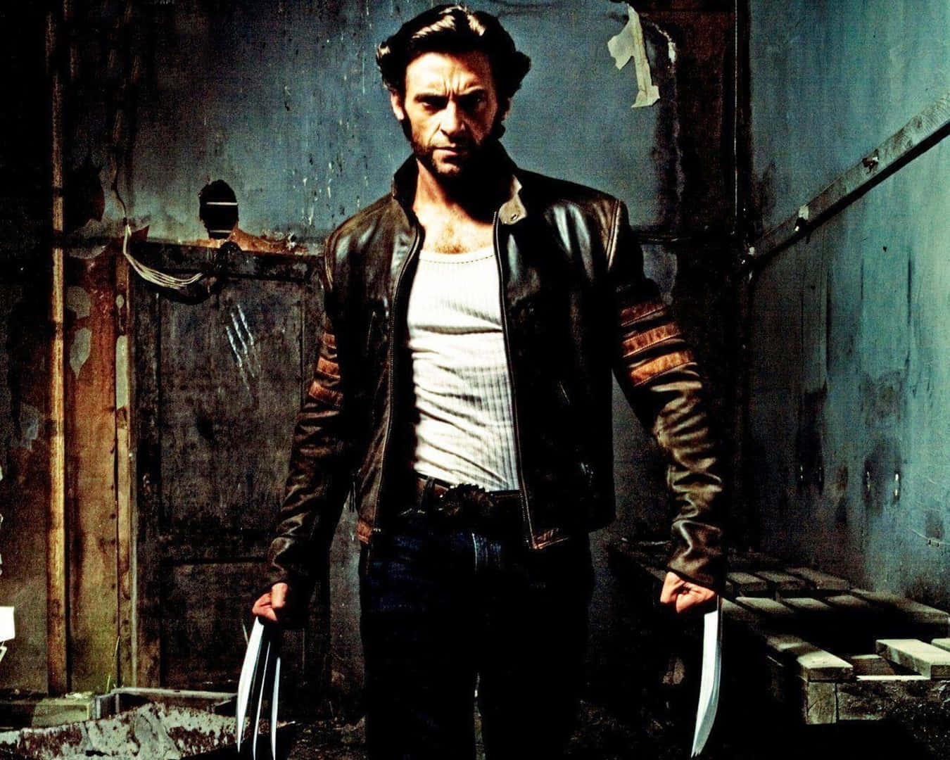Intense Marvel Wolverine Portrait Background