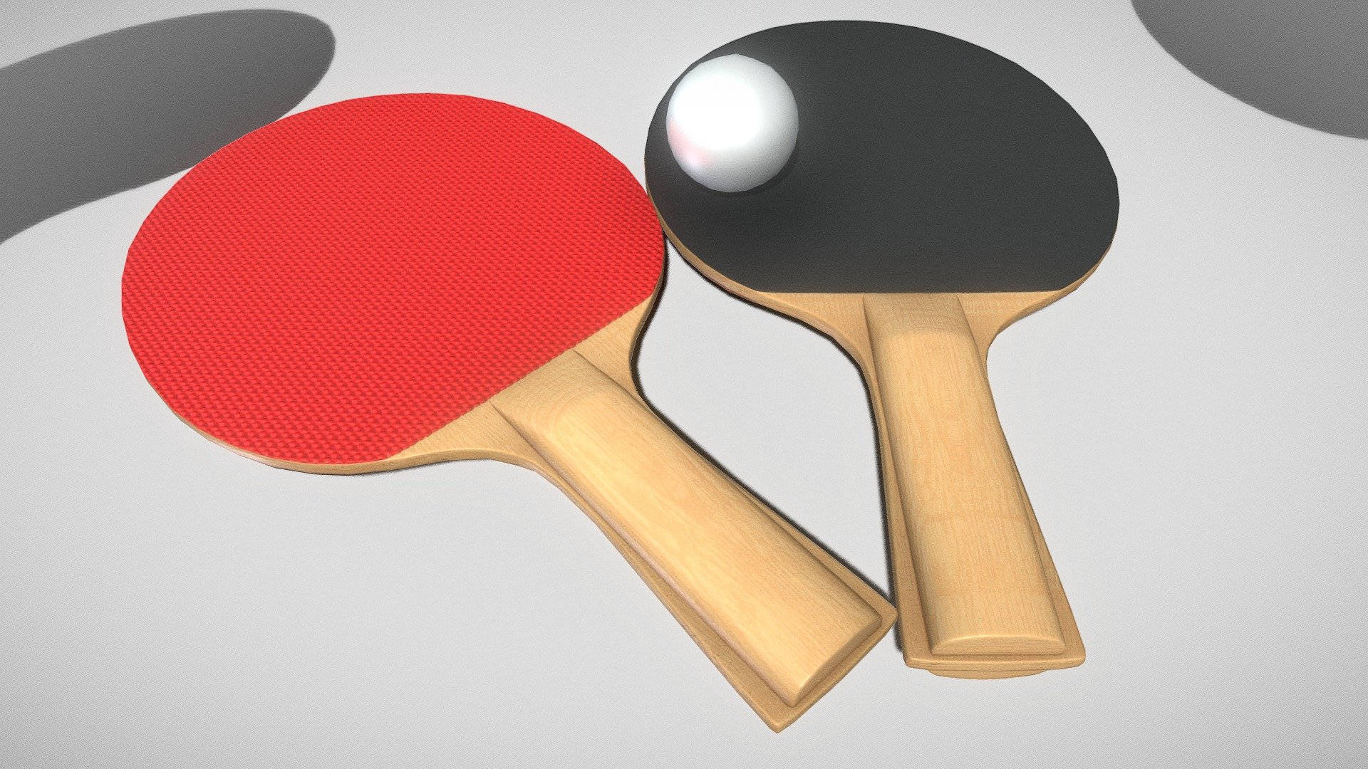 Intense Match Essentials - Table Tennis Racket And Ball Background