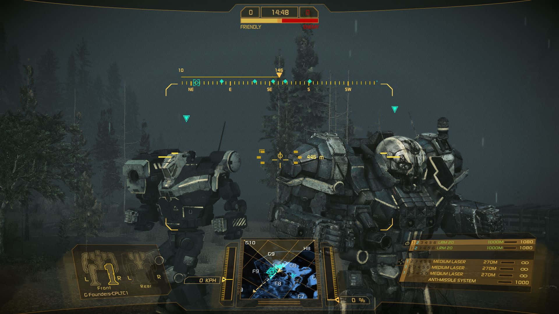 Intense Mech Battle In Battletech Universe Background