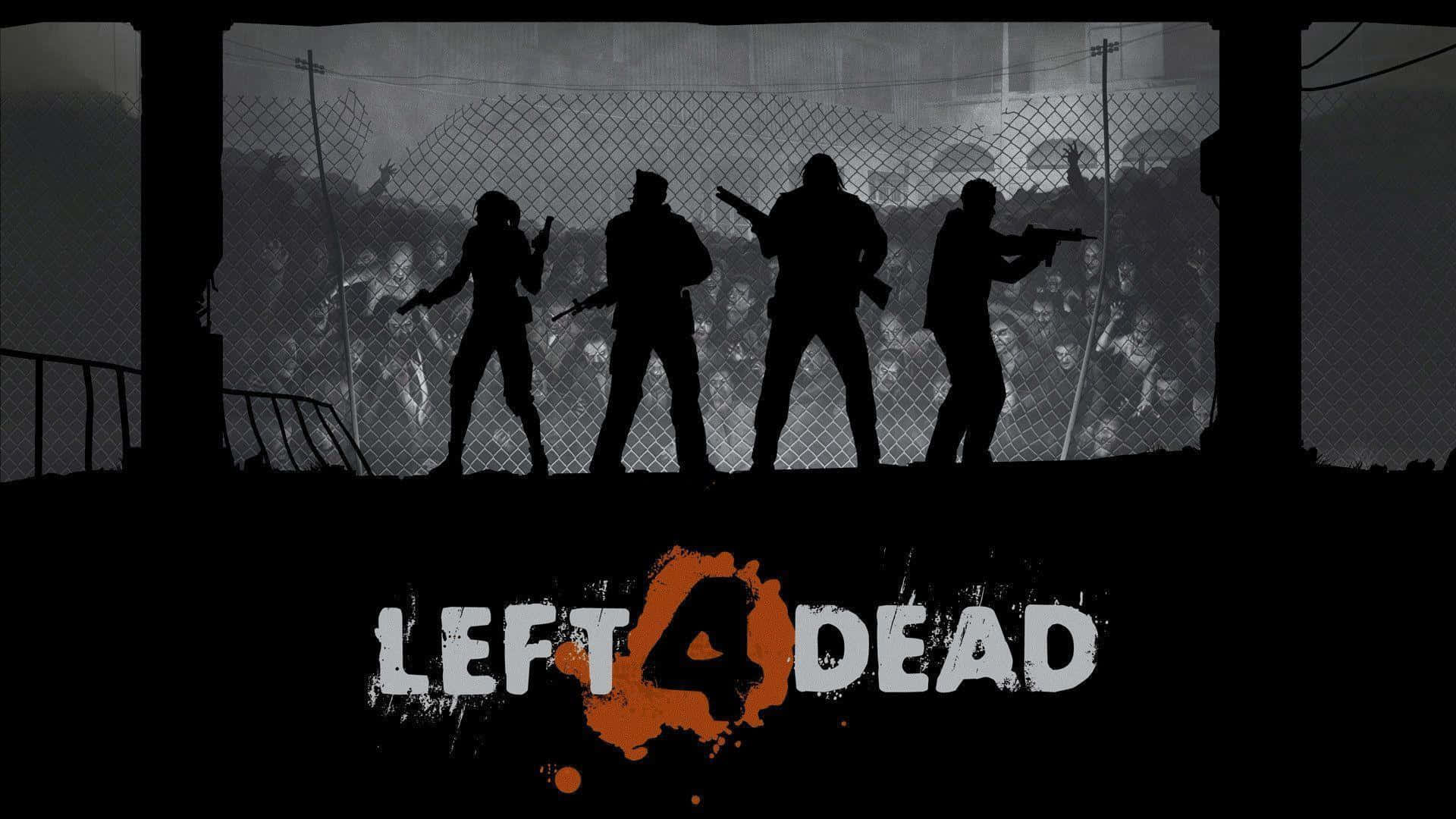 Intense Moments Of Gameplay In Left 4 Dead Background