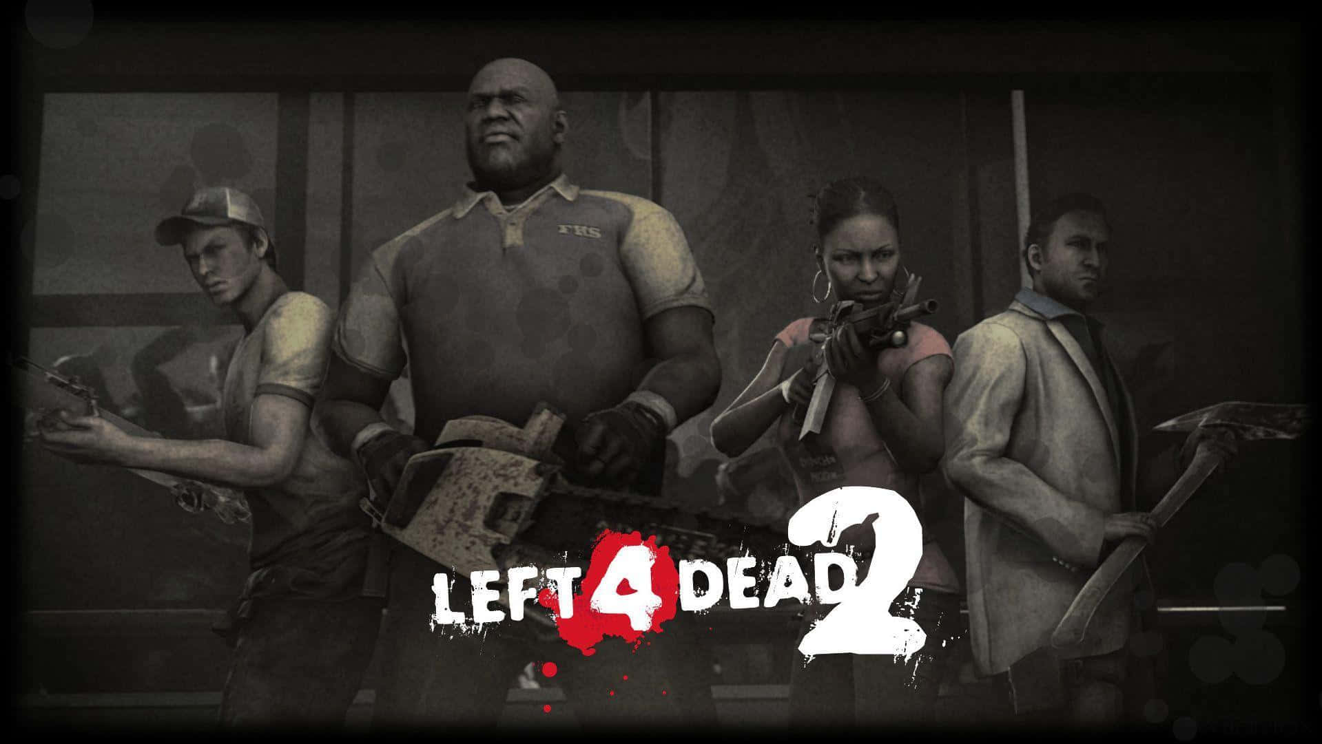 Intense Multiplayer Action In Left 4 Dead Game Background