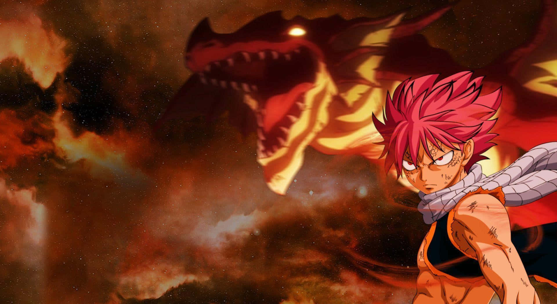 Intense Natsu Dragneel In Action