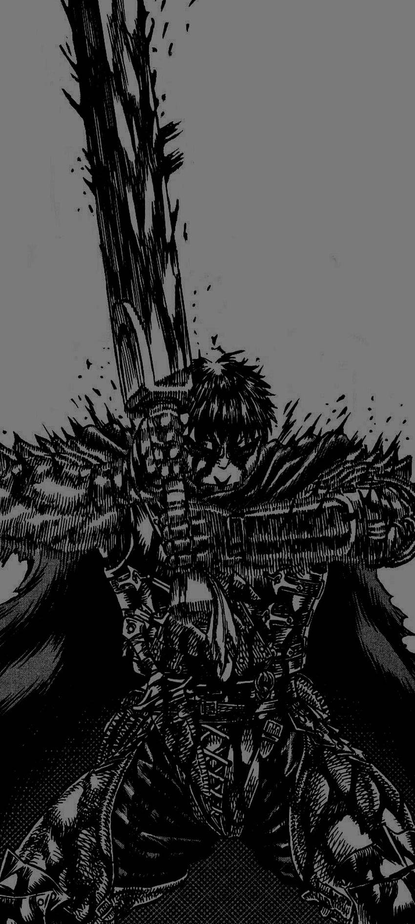 Intense Portrait Of Berserk Guts Background