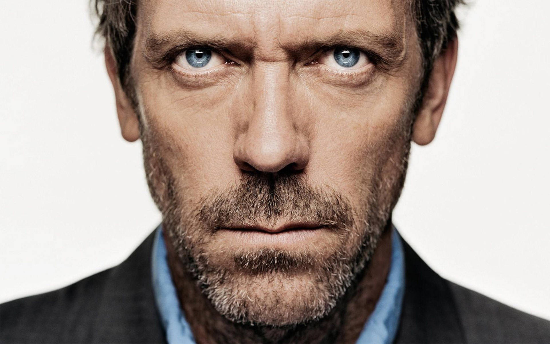 Intense Portrait Of Dr. House From House Md Background