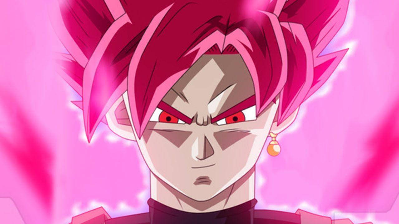 Intense Portrait Of Super Saiyan Rose Black Goku Background