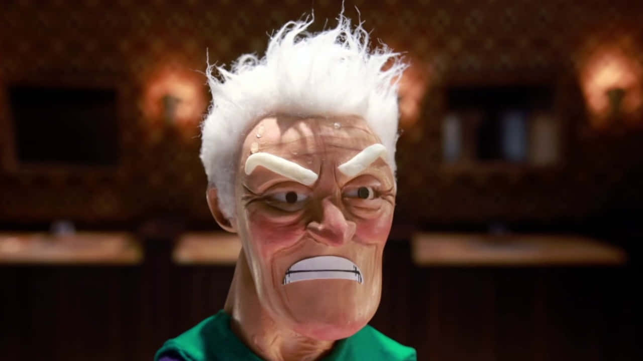 Intense Portrait Of Titanium Rex From Supermansion Background