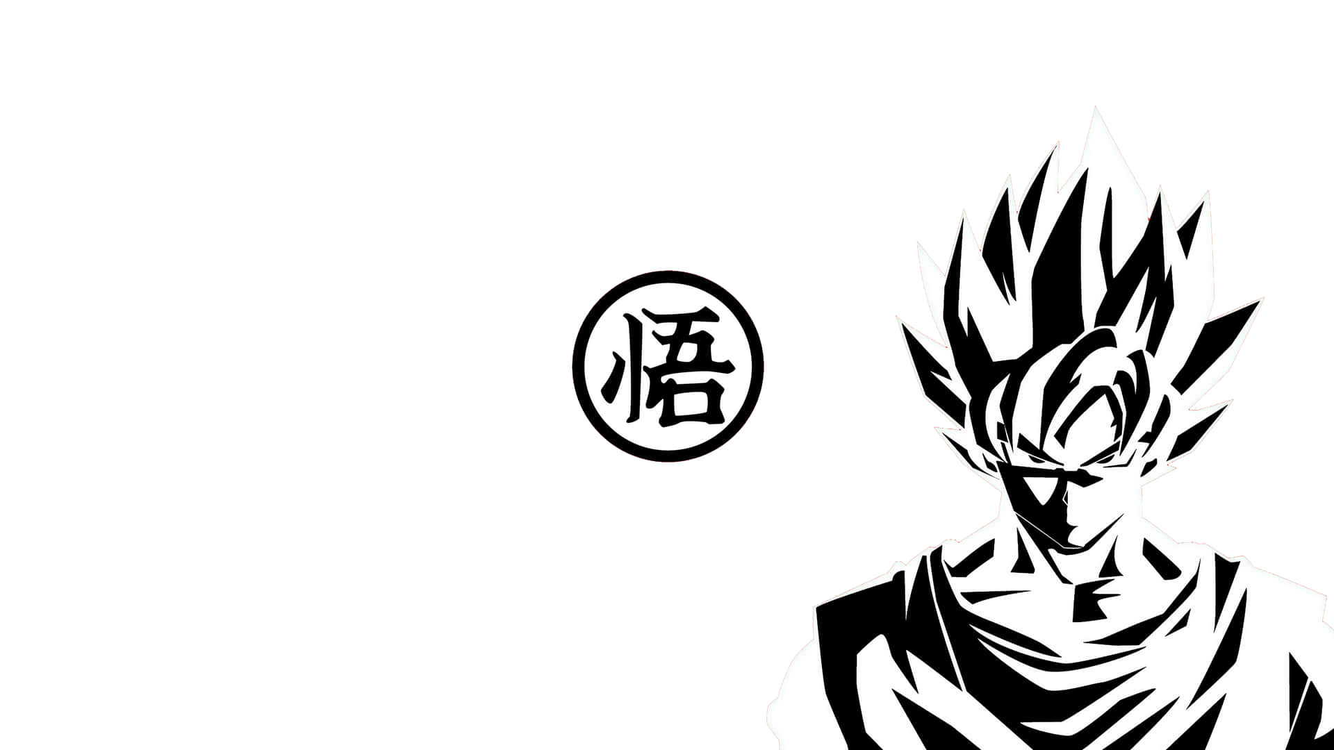 Intense Power Radiates From The Super Saiyan God In This Black And White Dragon Ball Illustration Background