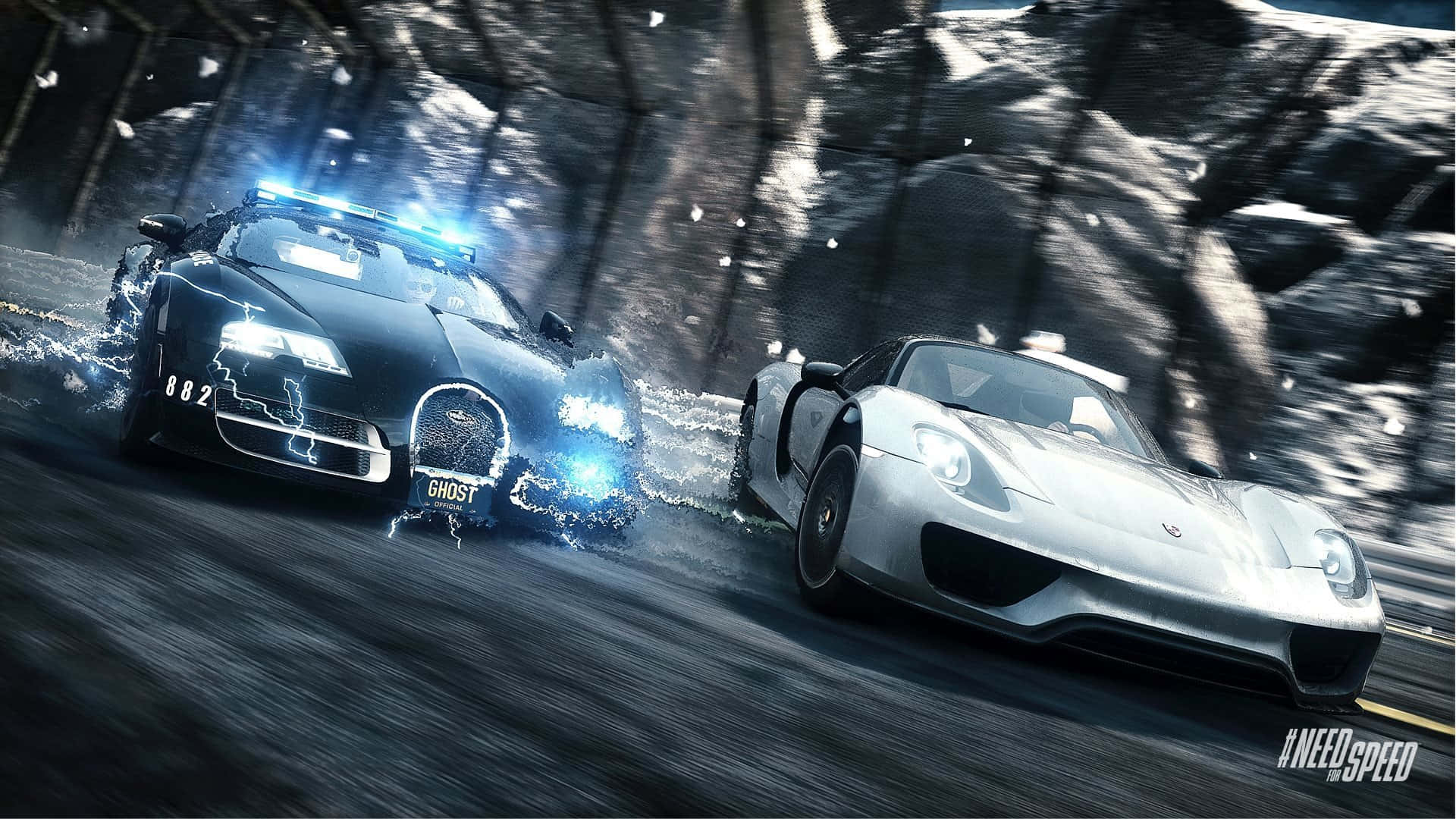 Intense Race Action In Need For Speed Pc Game Background