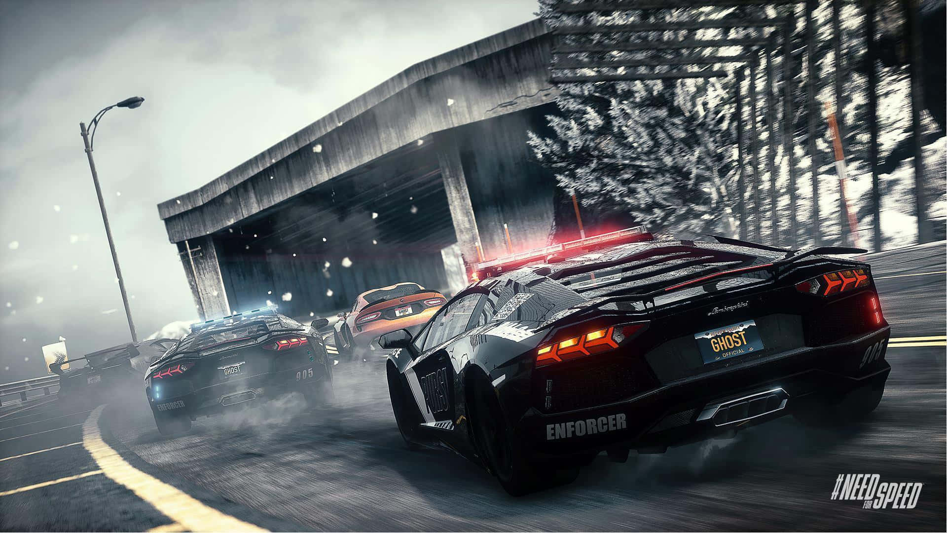 Intense Race In Need For Speed Game Background