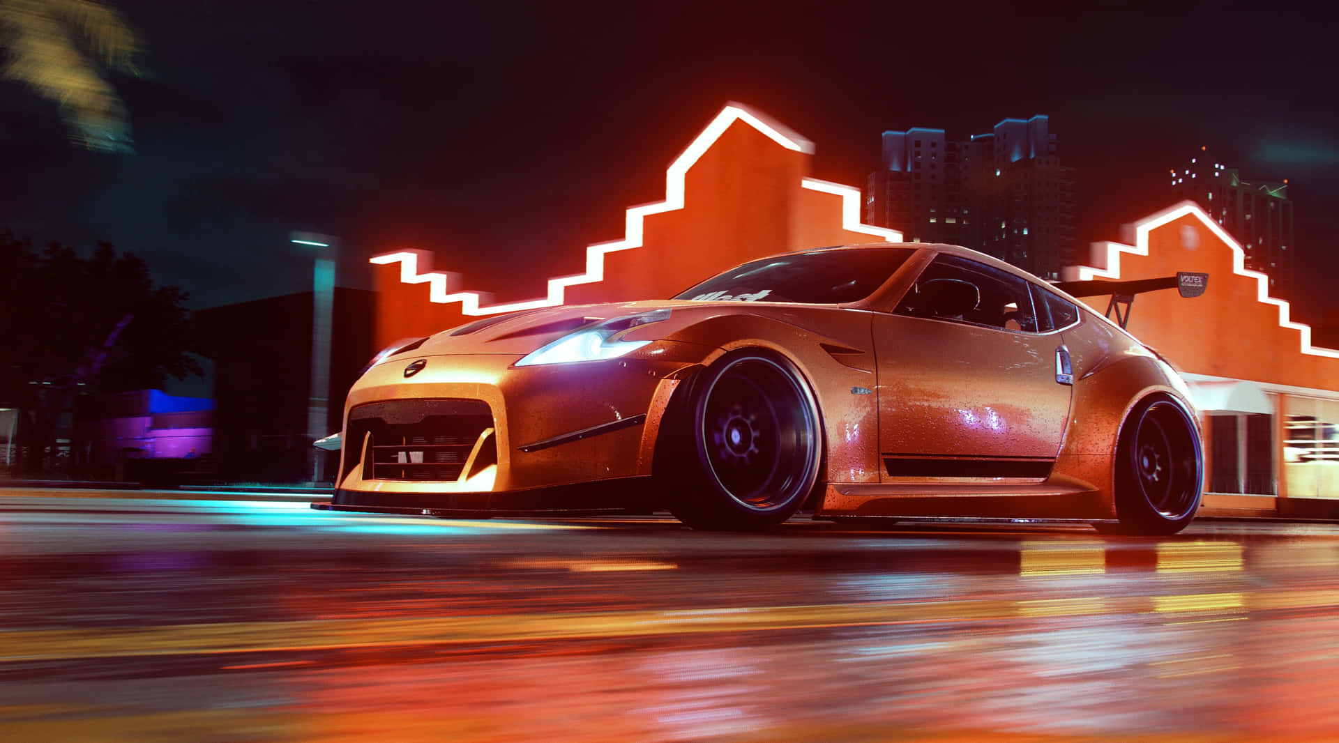 Intense Race In Need For Speed Gaming Action Background