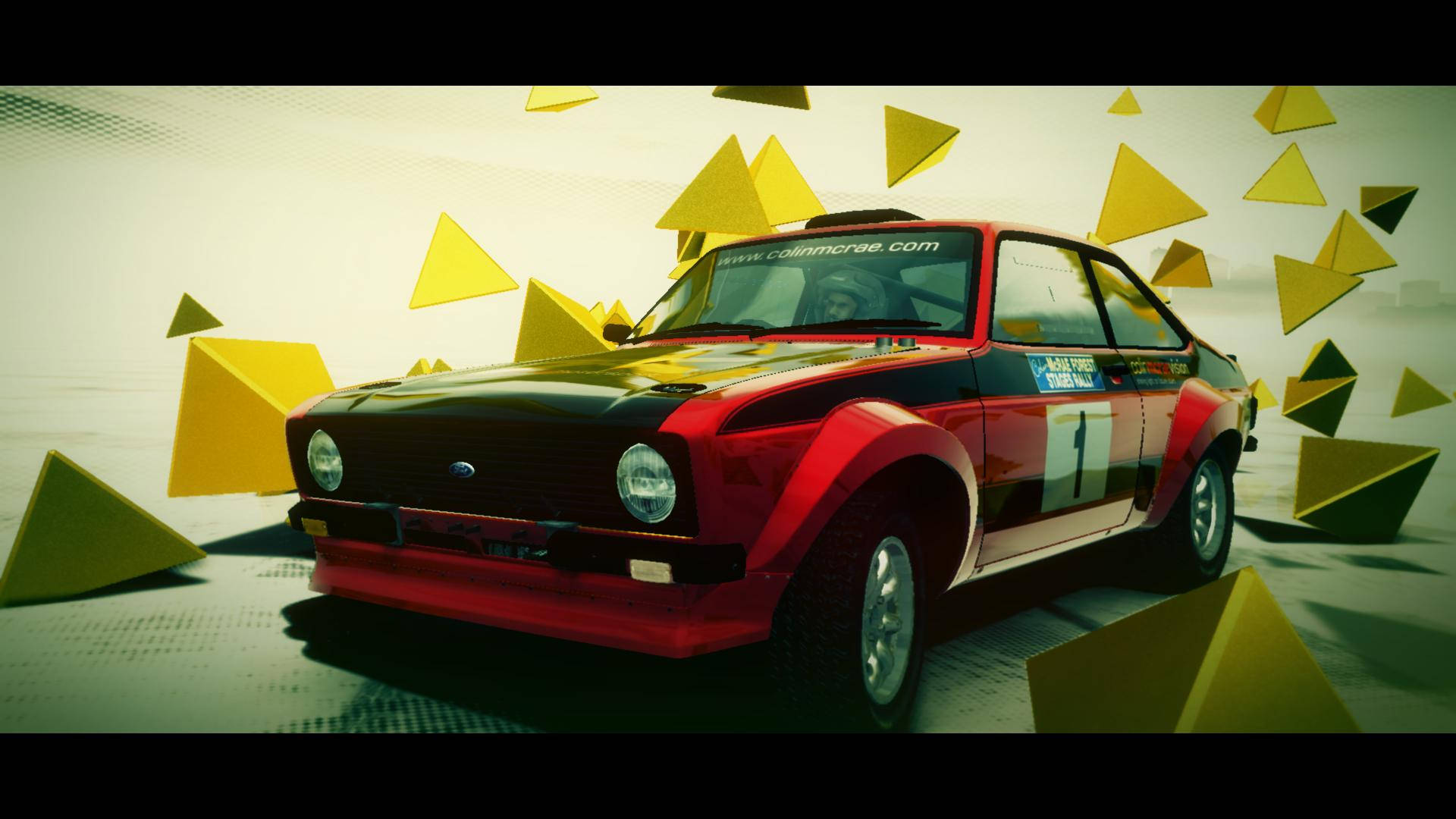Intense Race Moment With The Ford Escort Mk Ii In Dirt 3 Background